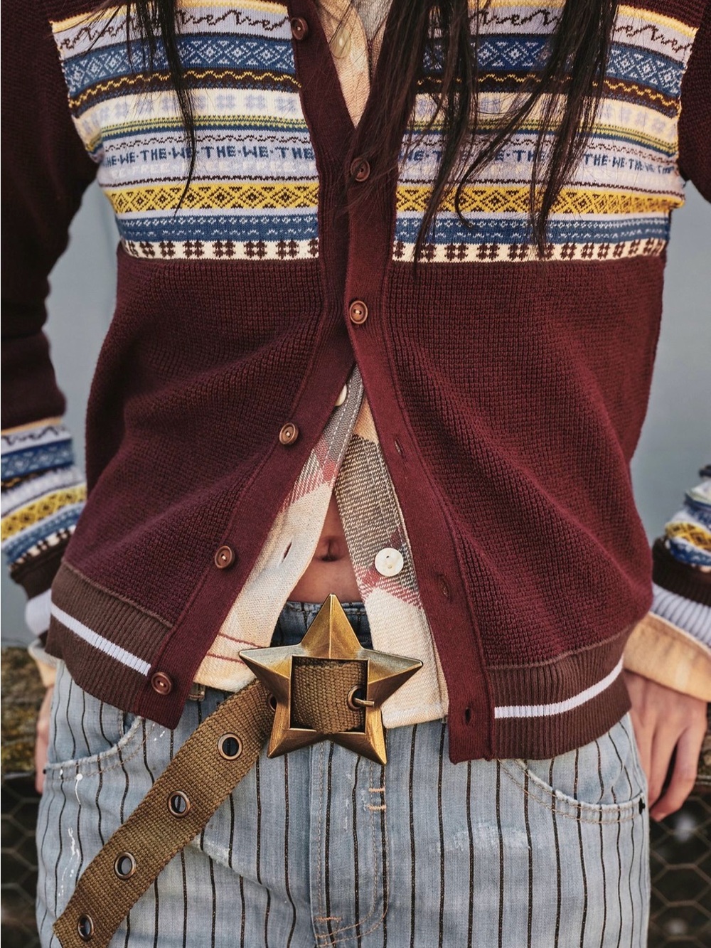 Free People Zoa Hip Belt in Weeping Willow size S/M NWT